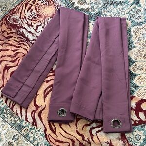 Purple Grommet Curtain Panels